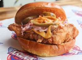 Krunks Chicken Flamer Burger